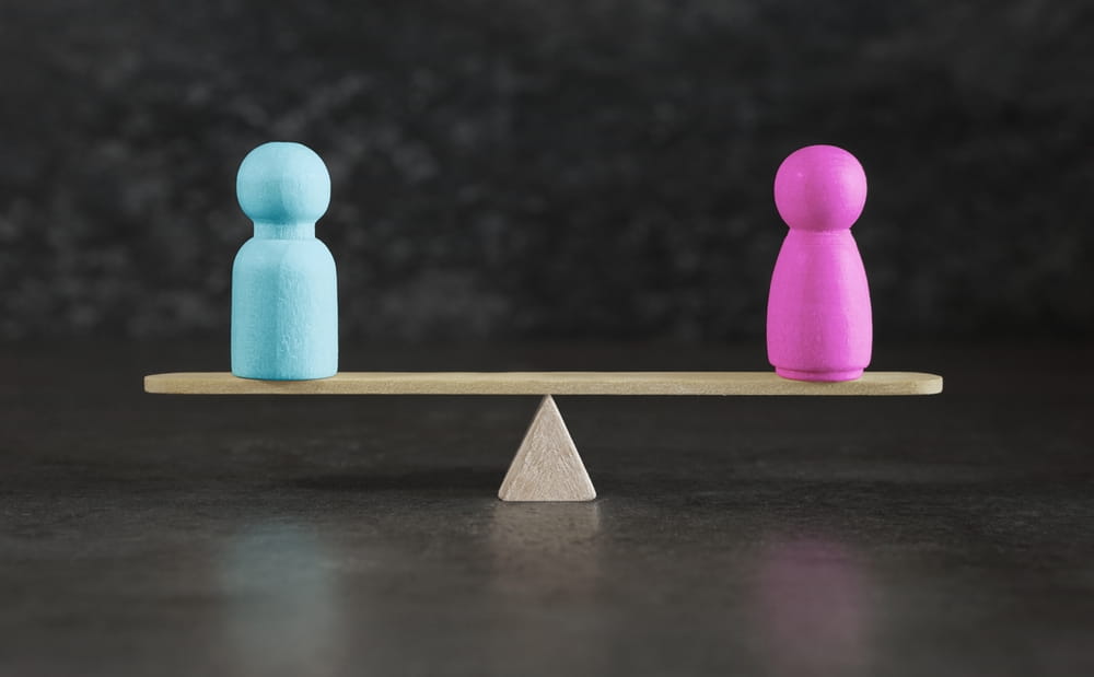 Symbolic representation of gender balance and equality in the workplace